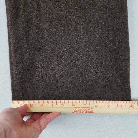 Calvin Klein Pants Womens 12 Brown Mid Rise Wide Leg Flat Front Classic Trousers - Picture 6 of 11